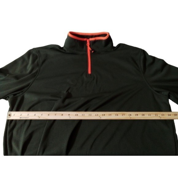 Men's Starter 1\4 Zip Green And Orange Size XL 46/48 Pullover Sweatshirt... - Picture 5 of 16